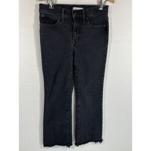 Madewell Cropped Jeans Womens 28x23 Black‎ Denim Stretch Casual
